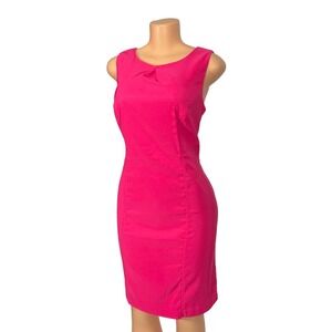 ALYX Limited Womens Hot Pink Sleeveless Pleat‎ Neck Sheath Dress Size 16